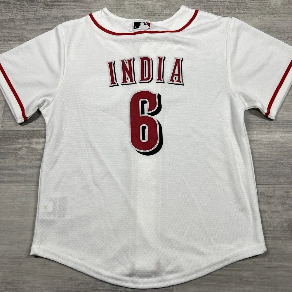 Nike Cincinnati Reds MLB Jonathan India‎ #6 White Jersey Kids Large (7) NWT $75